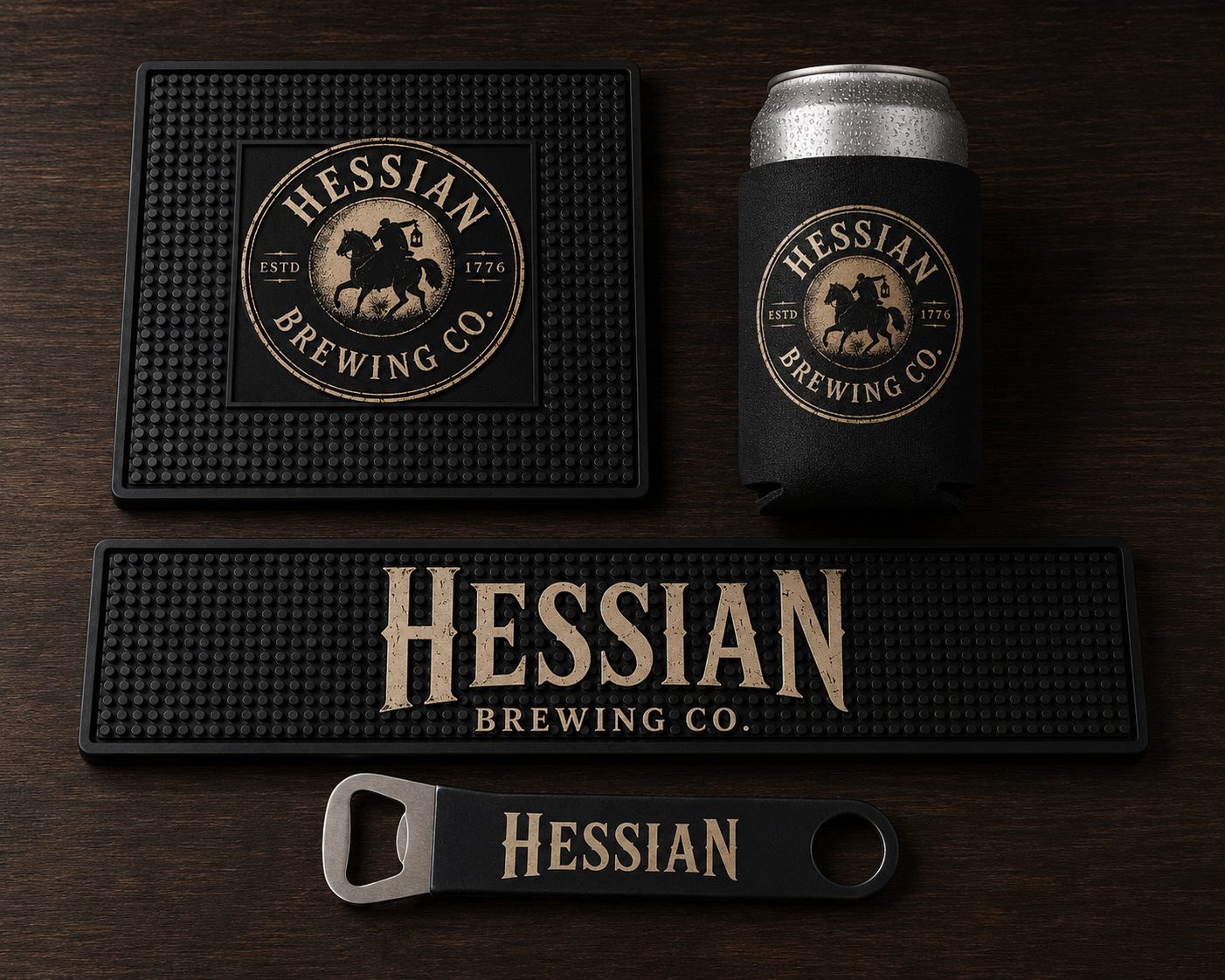 Hessian Brewing barware set