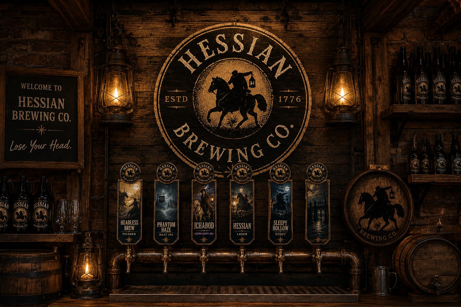 Hessian Brewing taproom sign